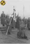 Uroczystość wręczenia sztandarów artylerii przeciwlotniczej 10 listopada 1938 r. na Polach Mokotorskich w Warszawie.